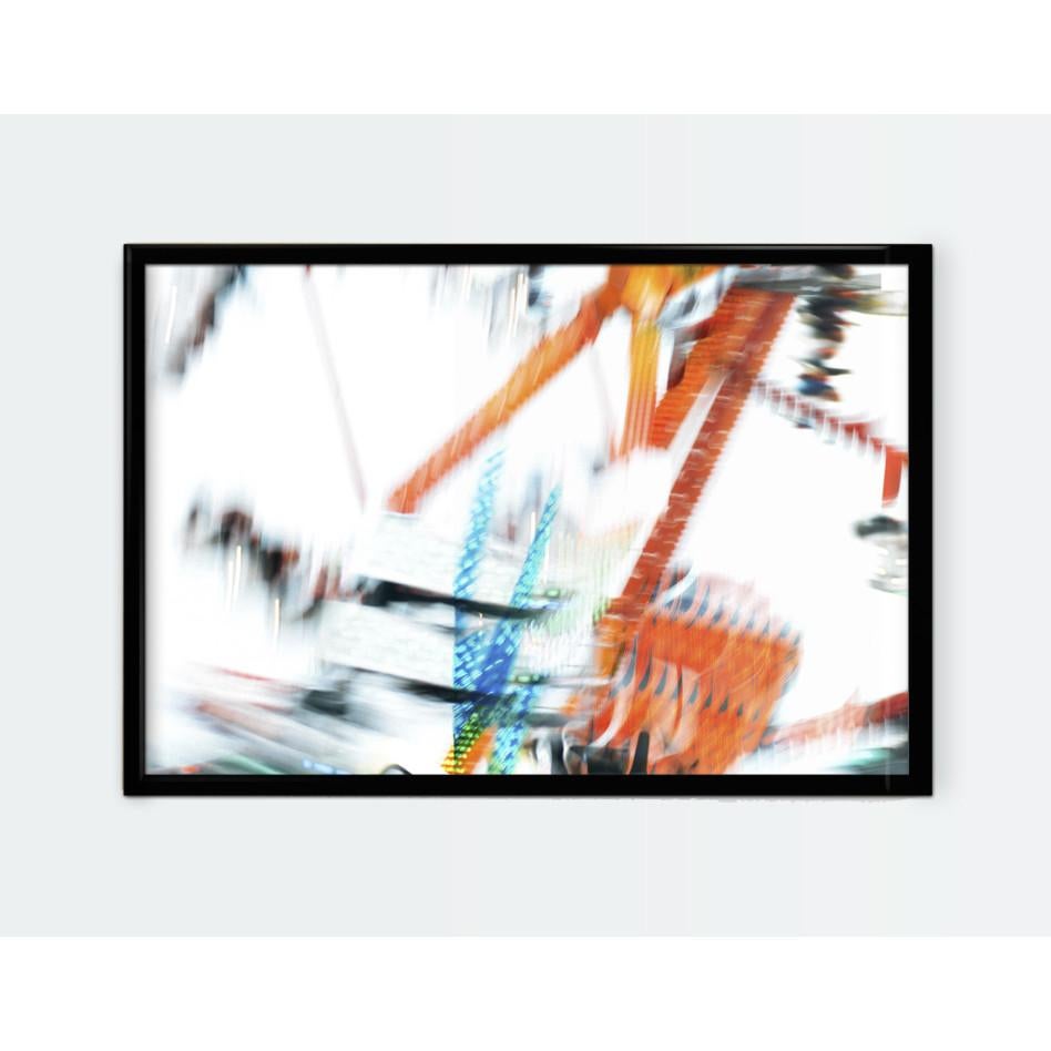  Fun Fair 10 - Fine Art Photography, Orange, Blue, Contemporary, Valentin Russo For Sale 2