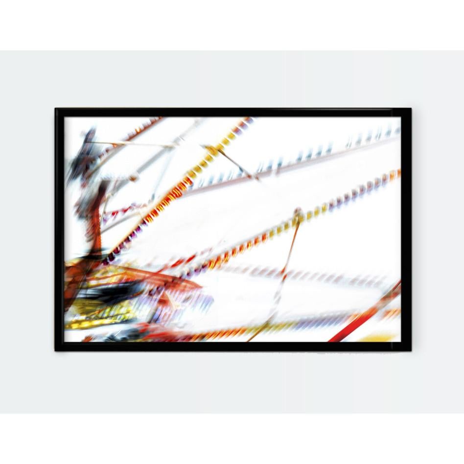 Fun Fair 12 - Fine Art Photography, Orange, Blue, Contemporary, Valentin Russo For Sale 2