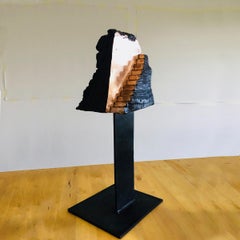 Used Stairs 003 - Bronze Sculpture, Contemporary, Art, Golden, Wood, Jordi Sarrate