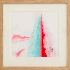 Consciousness 8 - Watercolour, Contemporary, Art, Pink, Blue, Jordi Sarrate