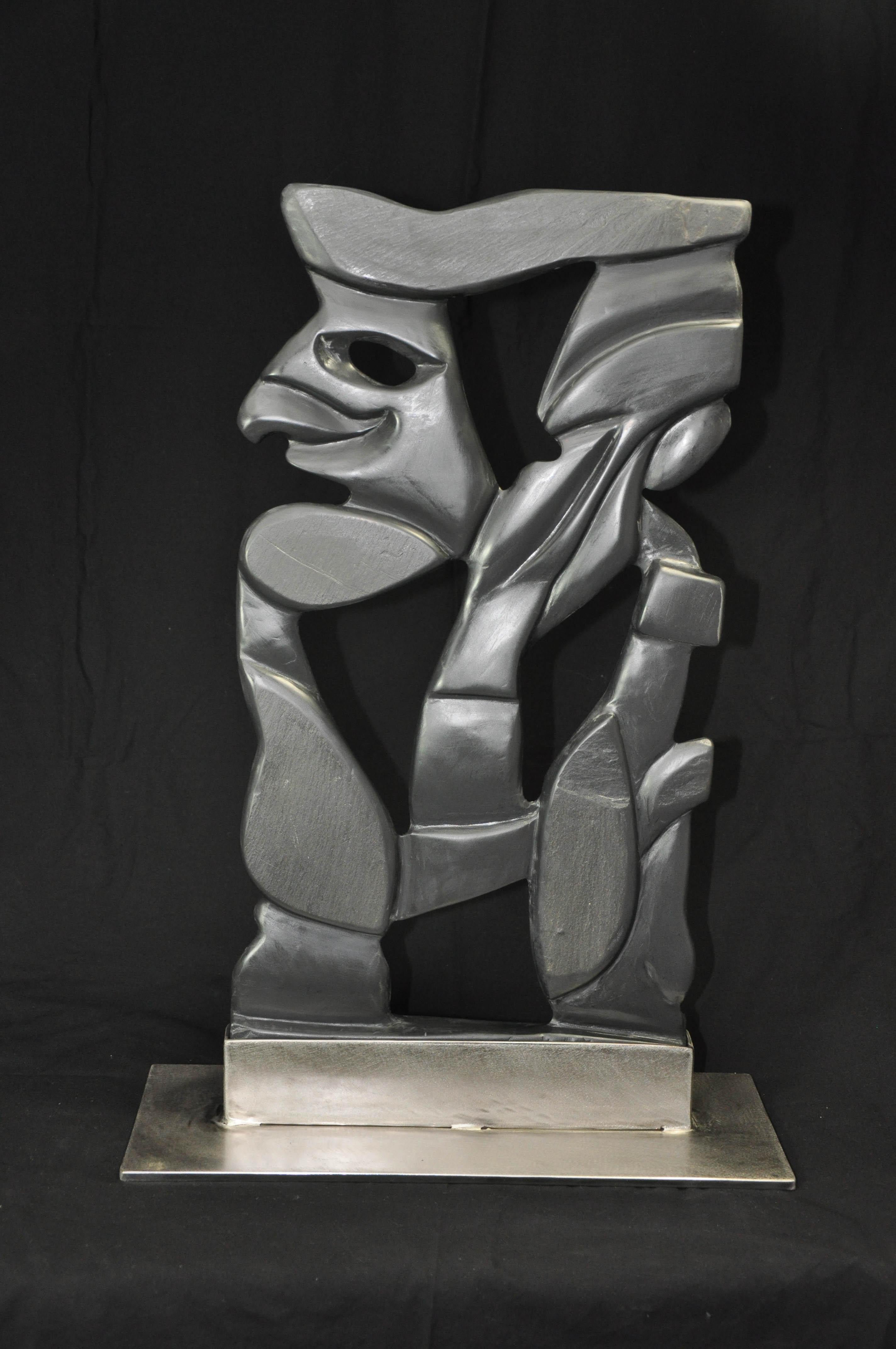 Marco Bras Figurative Sculpture - Black Slate - Marble Sculpture, Abstract, Stone, Contemporary, Art, Marco Brás