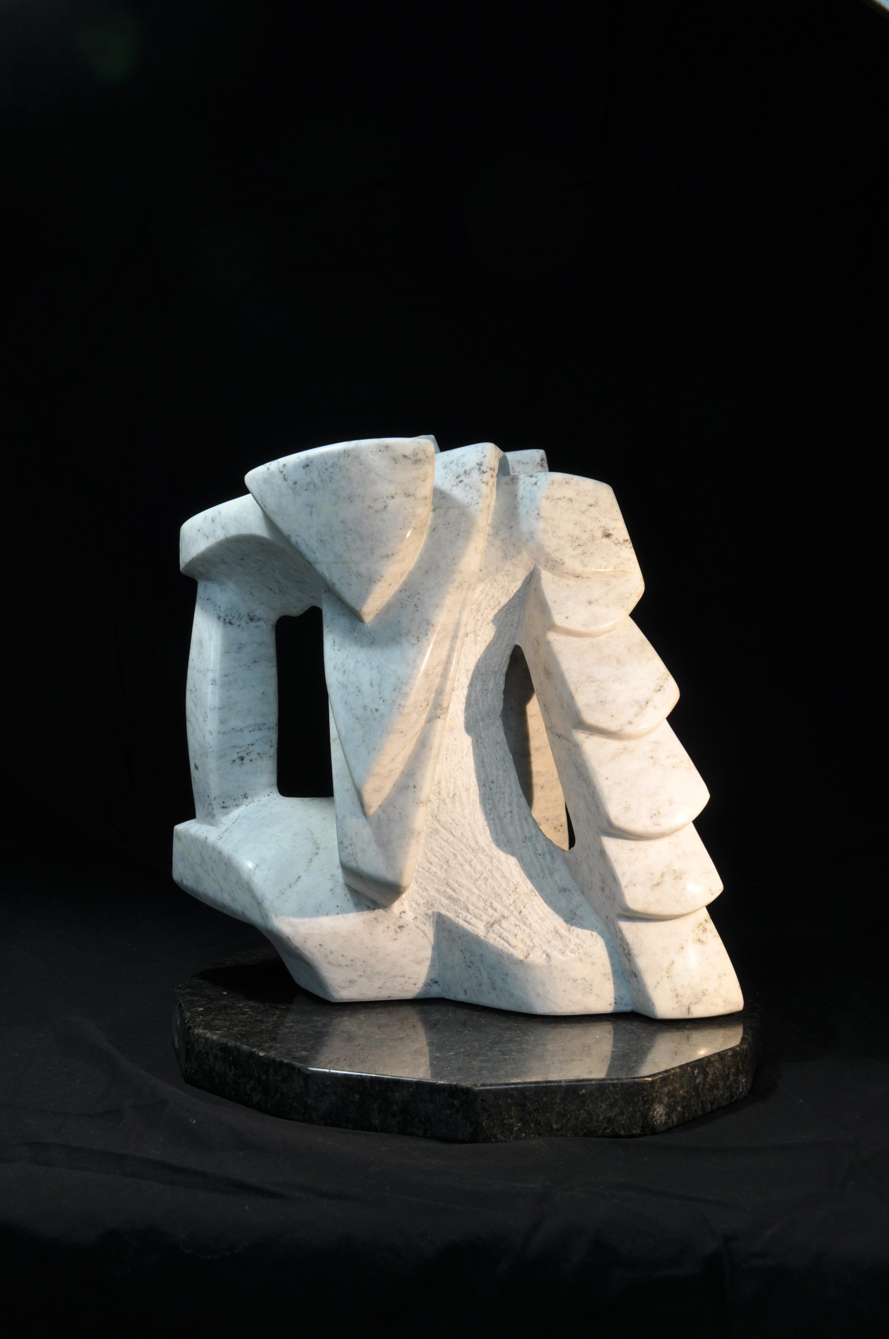 Marco Bras Figurative Sculpture - Memories - Marble Sculpture, Abstract, Stone, Contemporary, Art, Marco Brás