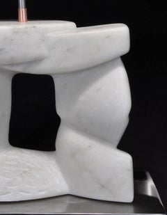 The Gate - Marble Sculpture, Abstract, Stone, Contemporary, Art, Marco Brás