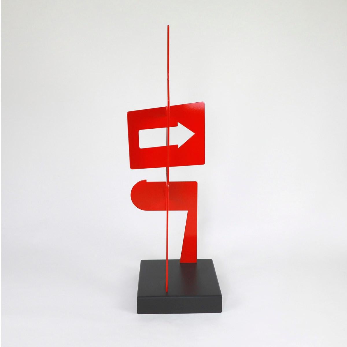 Sans Titre 252 - Abstract Sculpture, Contemporary, Art, Red, Nicolas Dubreuille For Sale 1