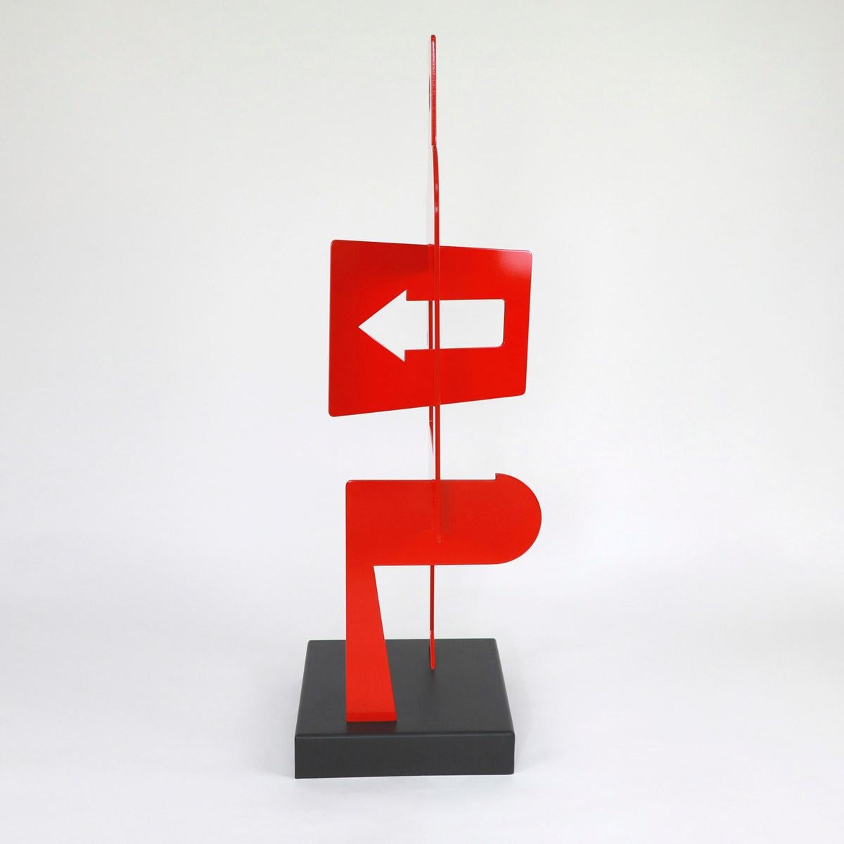 Sans Titre 252 - Abstract Sculpture, Contemporary, Art, Red, Nicolas Dubreuille For Sale 2