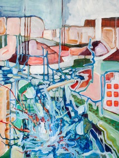 Something Happened at the River - Abstract, Contemporary, Francesca Roncagliolo