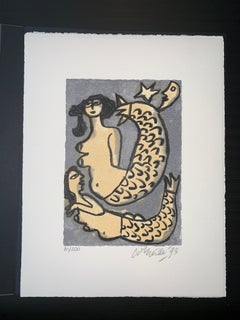 Les Mémoires de Bali II - Cobra, 20th century, 31/200, Portfolio 3 screen print