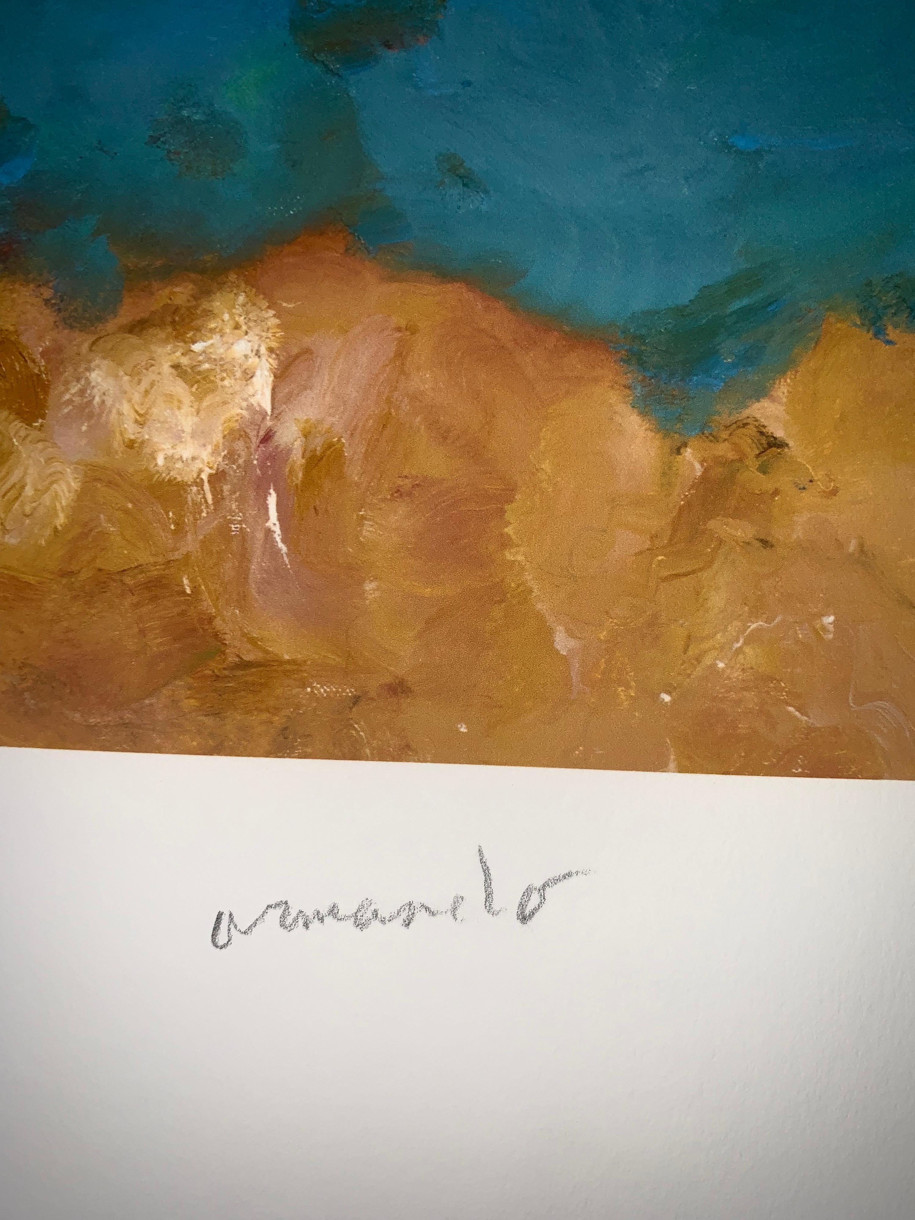 Seestück   - Giclee - 2016 - Armando - handsigniert - Auflage 30 - 2016 (Blau), Abstract Print, von Unknown