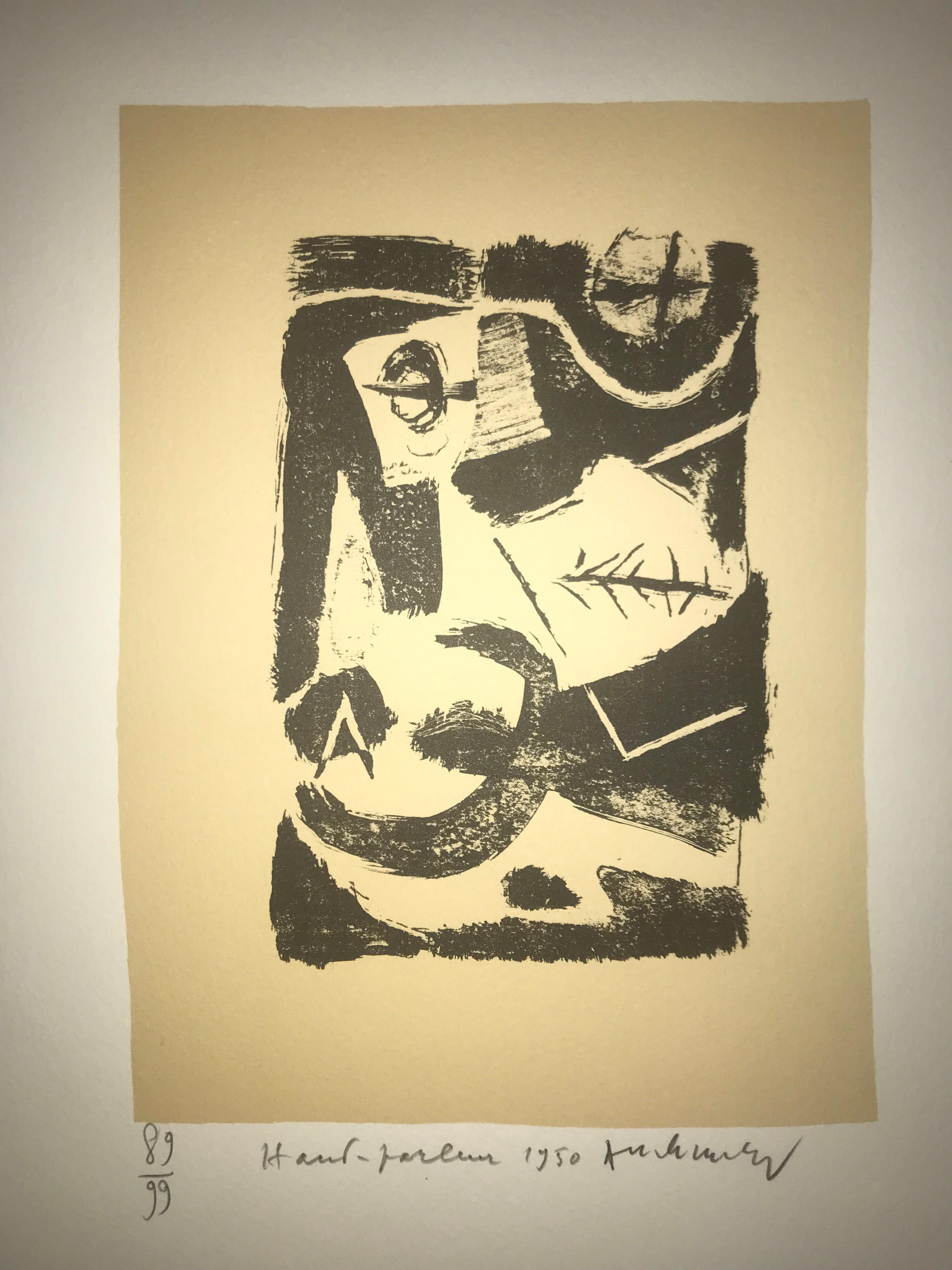 Haut Parleur - Litho - Pierre Alechinksy - 1950 - nummeriert - Auflage 89/99 (Nachkriegszeit), Print, von Pierre Alechinsky 