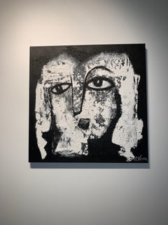 Big Sister - Acrilico su tela - Tecnica mista - Firmato con la mano Cert. of auth.