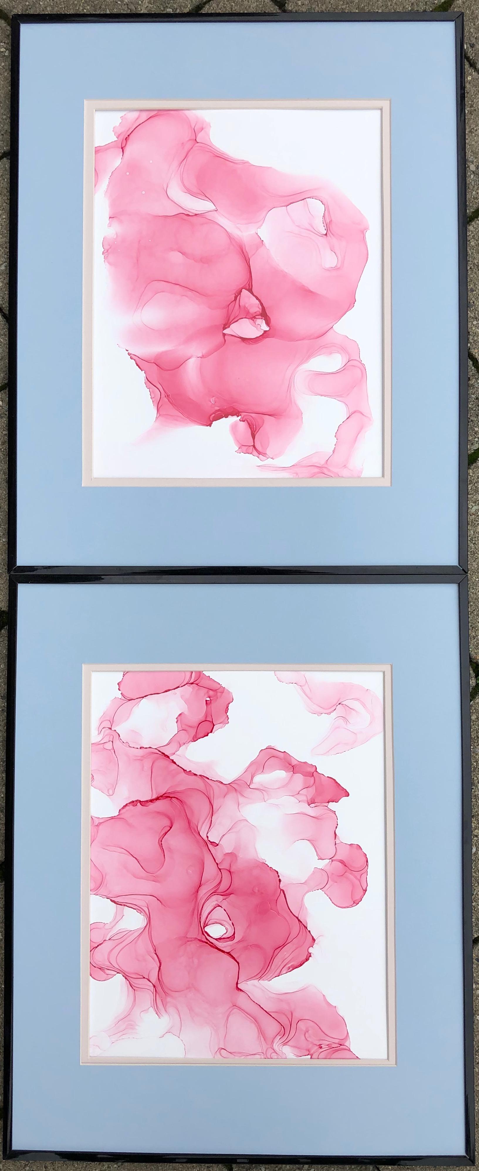 Mila Akopova The other world abstraction art, made in white, light