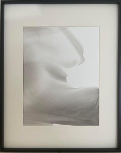 Wave - abstraktes Gemälde, in schwarzer, grauer Farbe gemalt