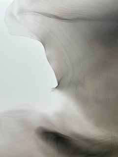 Sans titre II - peinture abstraite, réalisée en noir et gris