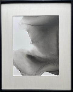 Sans titre II - peinture abstraite, réalisée en noir et gris