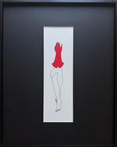 No ve - figura de dibujo lineal con guantes rojos