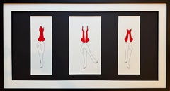 Ne voit pas, n'entend pas, ne parle pas - dessin d'un personnage avec des gants rouges