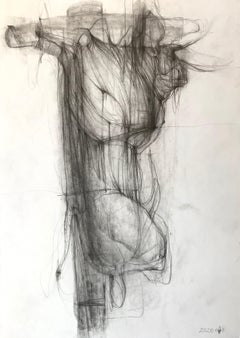 The Bull - expressive line drawing 