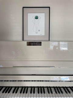 Greene & Greene - disegno al tratto di una figura di donna con un cerchio