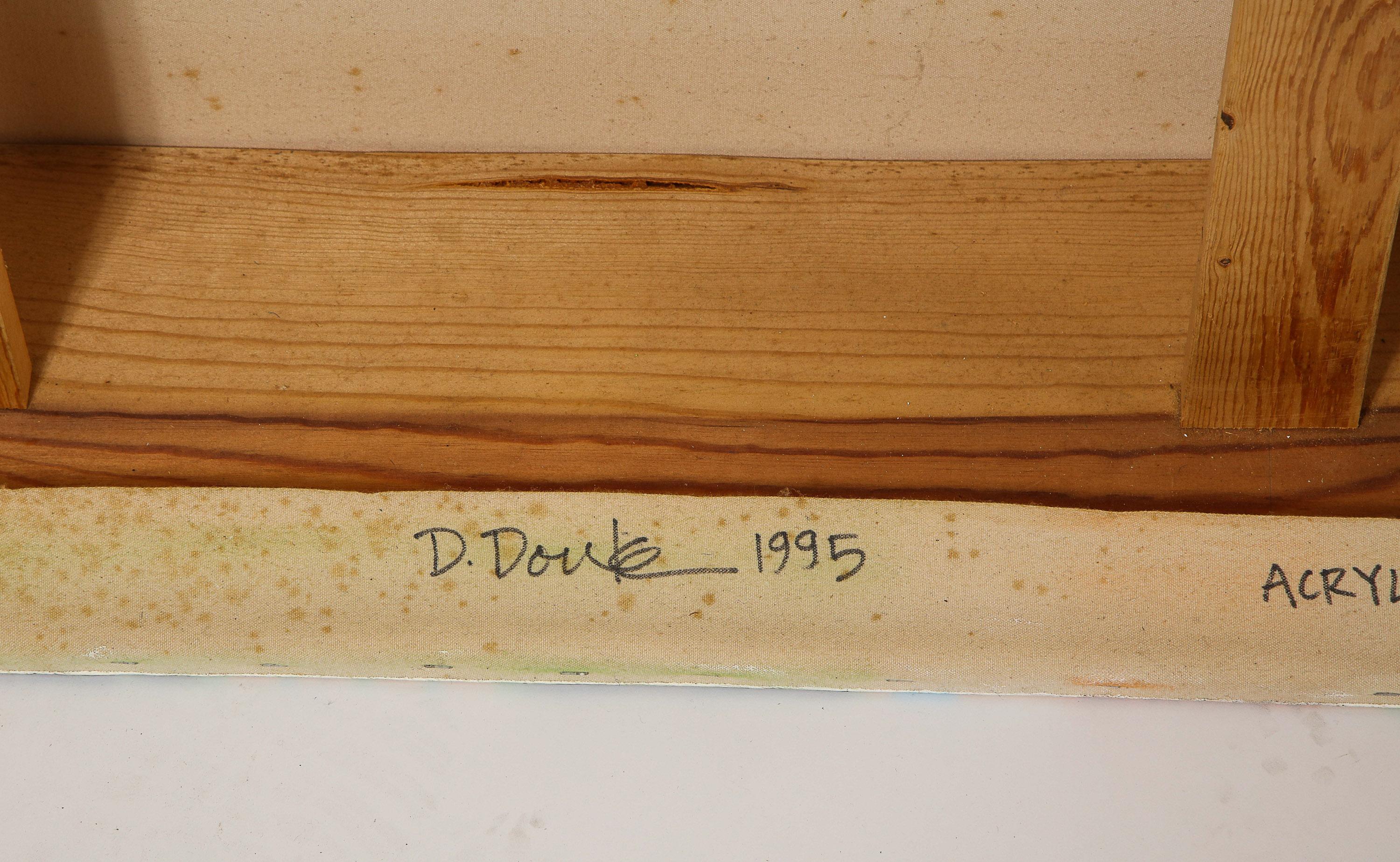 Daniel Douke (American, b. 1943)  Romeo & Juliet Cigar Box Acrylic Painting 9