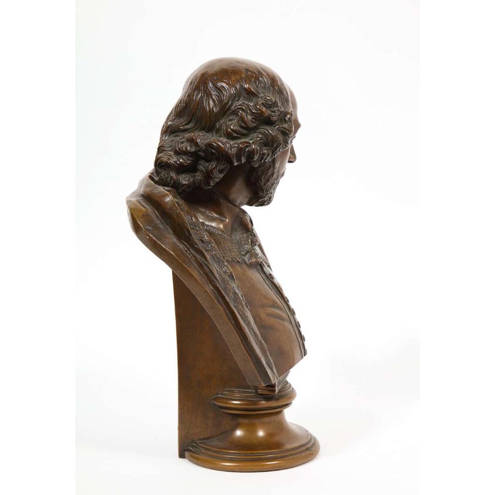 German Bronze Bust of William Shakespeare by Aktien-Gesellschaft Gladenbeck 3
