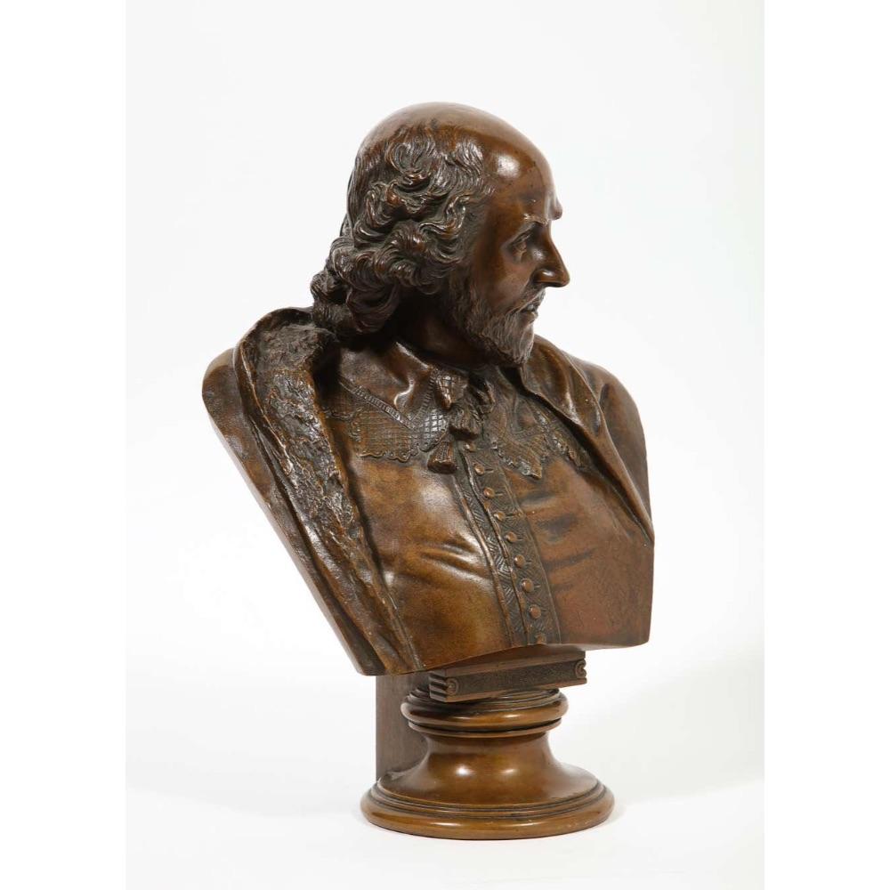 German Bronze Bust of William Shakespeare by Aktien-Gesellschaft Gladenbeck 4