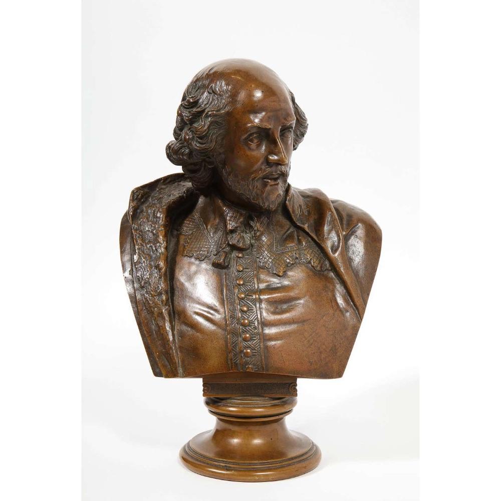 German Bronze Bust of William Shakespeare by Aktien-Gesellschaft Gladenbeck 8