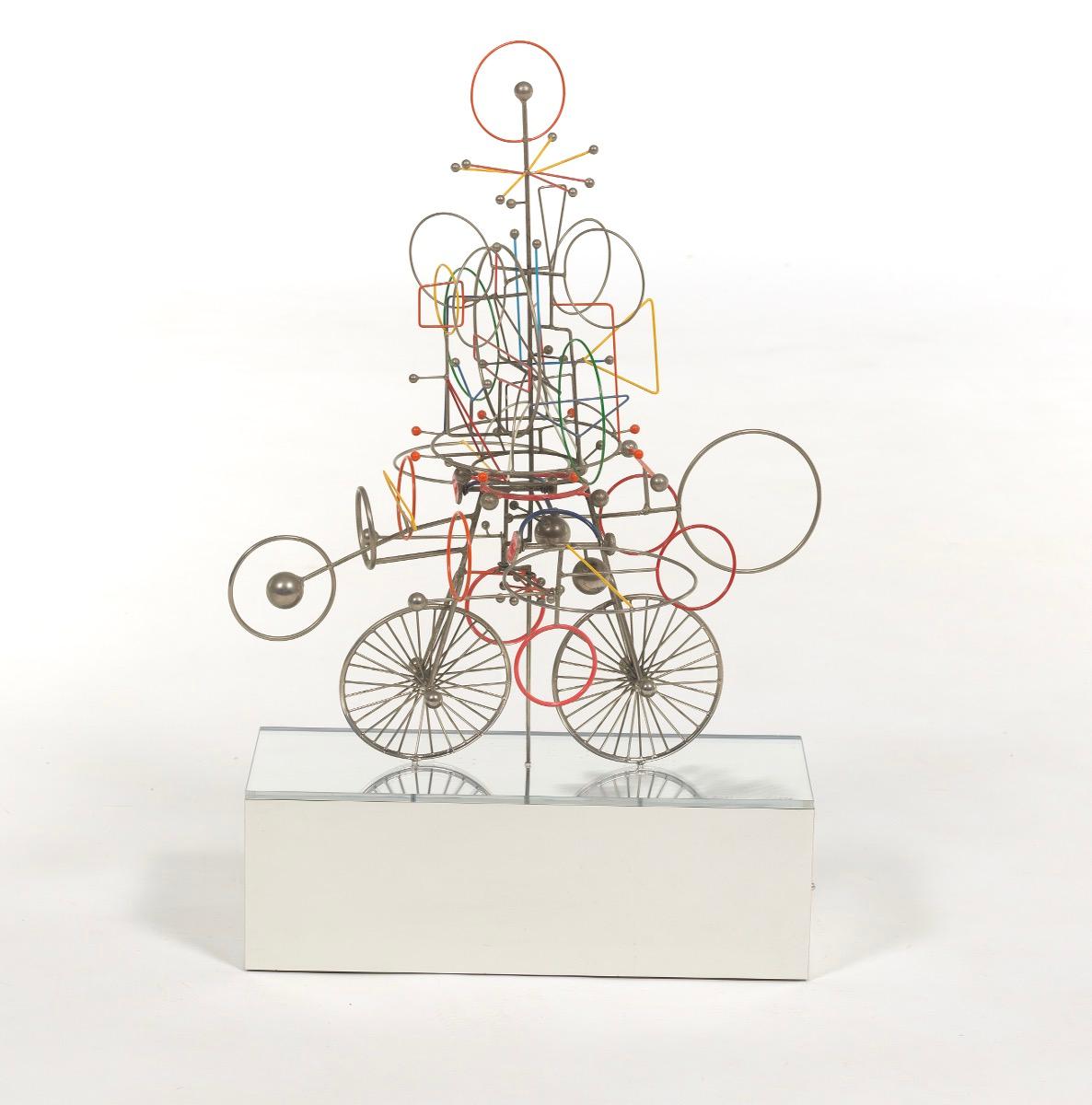 Joseph Burlini (American, b. 1937) Contemporary Kinetic Metal Sculpture, 1972 1