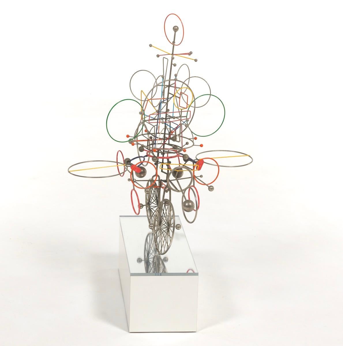 Joseph Burlini (American, b. 1937) Contemporary Kinetic Metal Sculpture, 1972 4