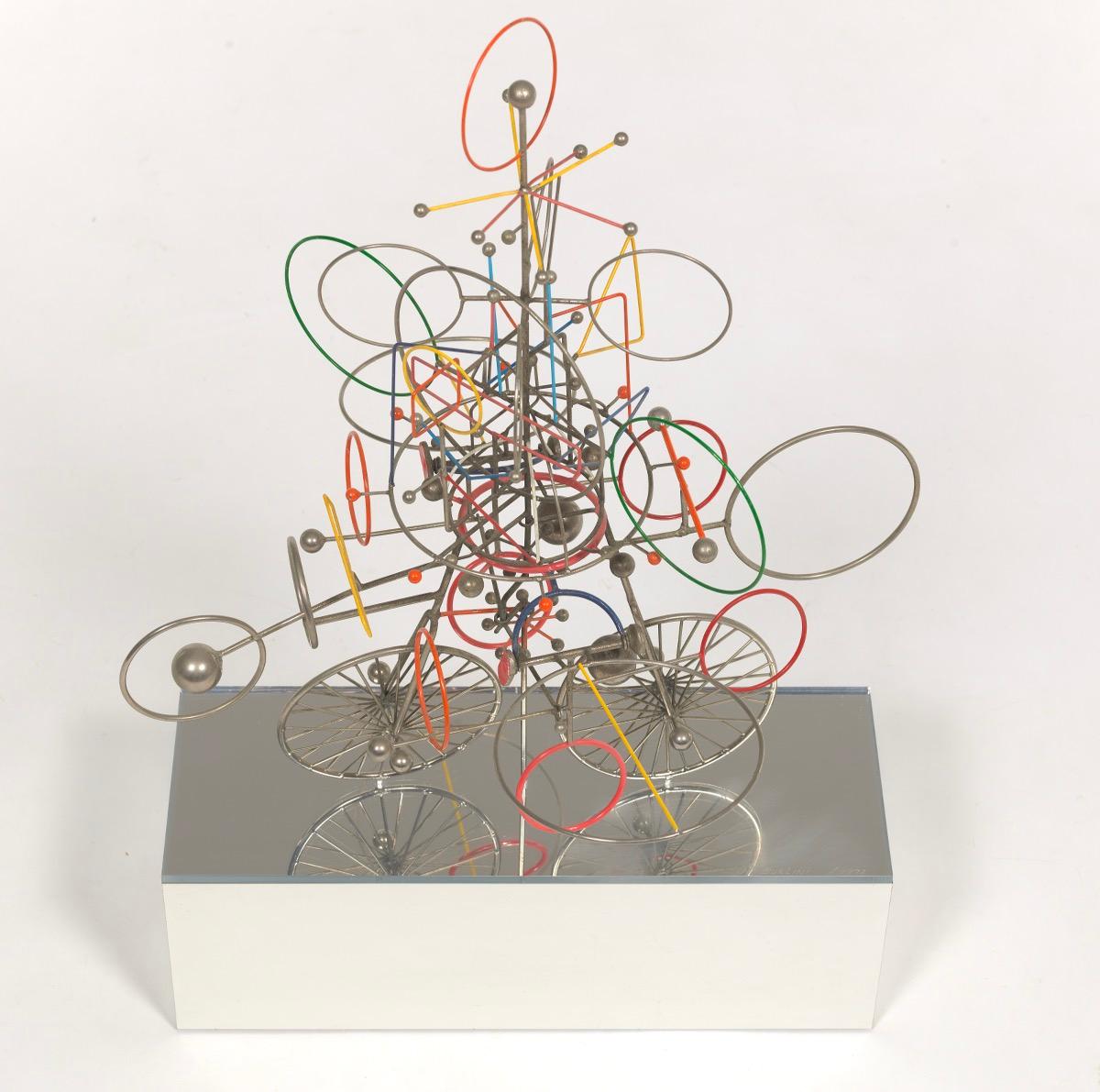 Joseph Burlini (American, b. 1937) Contemporary Kinetic Metal Sculpture, 1972 5