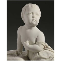 English Carved Marble of Princess Alice of Albany by Francis John Williamson