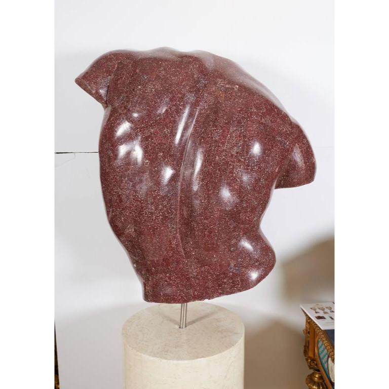 Italian Porphyry Veneered Model of a Torso, after the Antique, Anthony Redmile For Sale 4