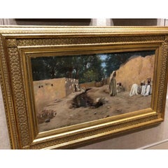 Charles James Theriat Orientalist Oil Painting, circa 1890