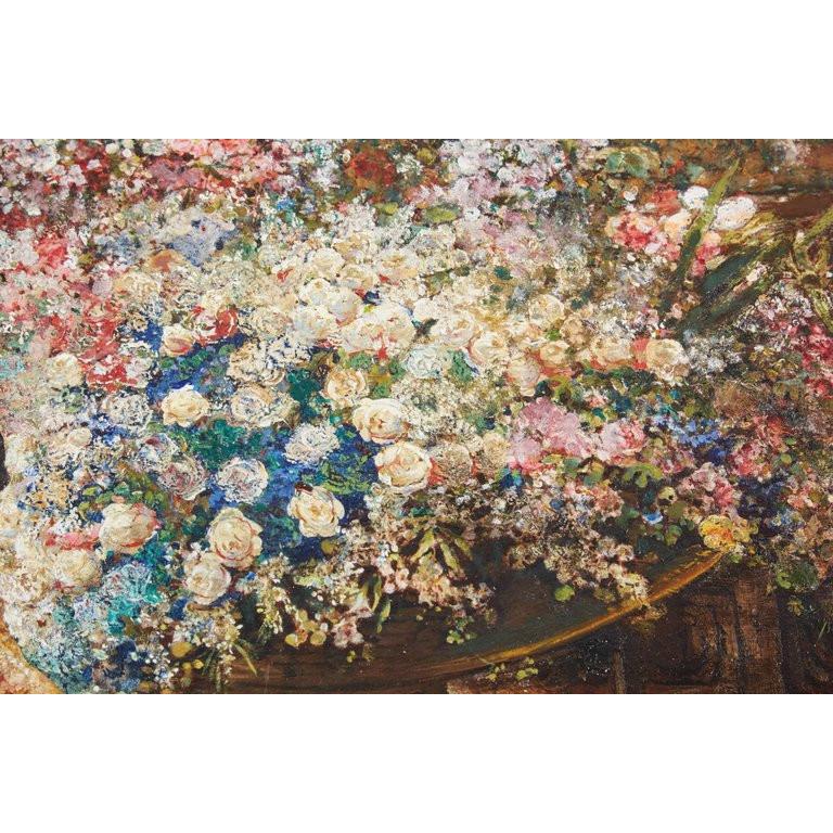 Außergewöhnliches französisches Japonismus:: Öl auf Tafel:: Gemälde von Felix Armand Heullant 9