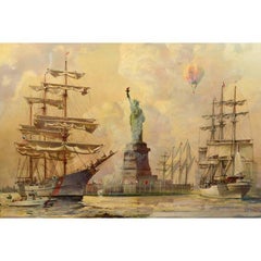 Kipp Soldwedel Operation Statue of Liberty Oil Painting