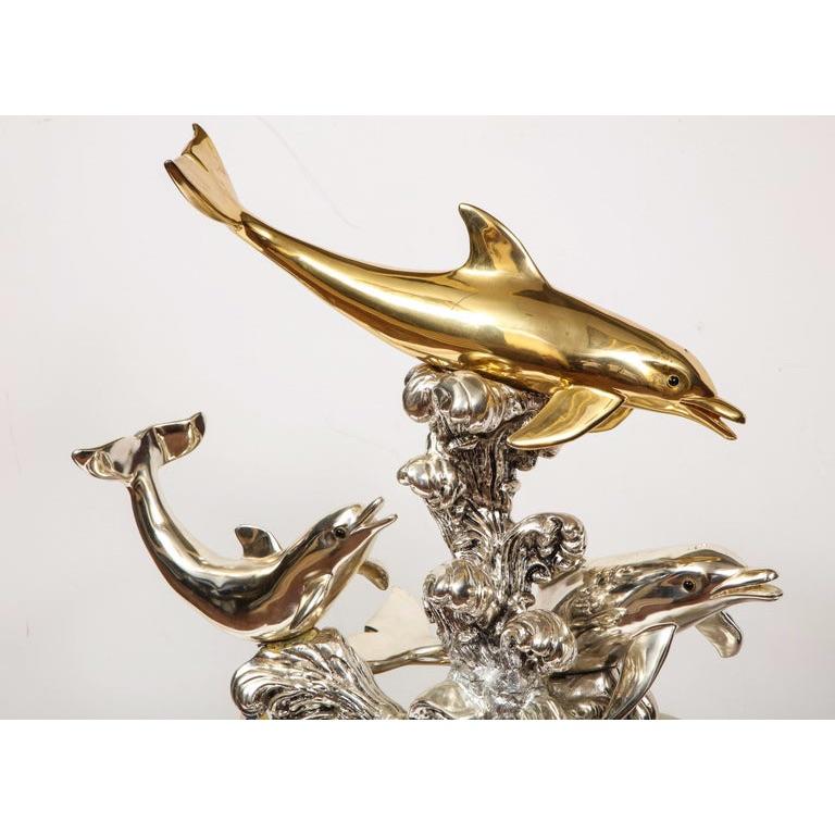 Monumental Italian 925 Silver & Lapis 