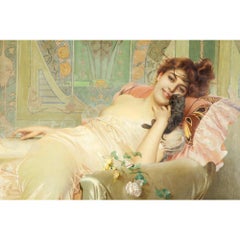 H. Guérault (French, 19th/20th Century) "The Little Prince" Oil on Canvas