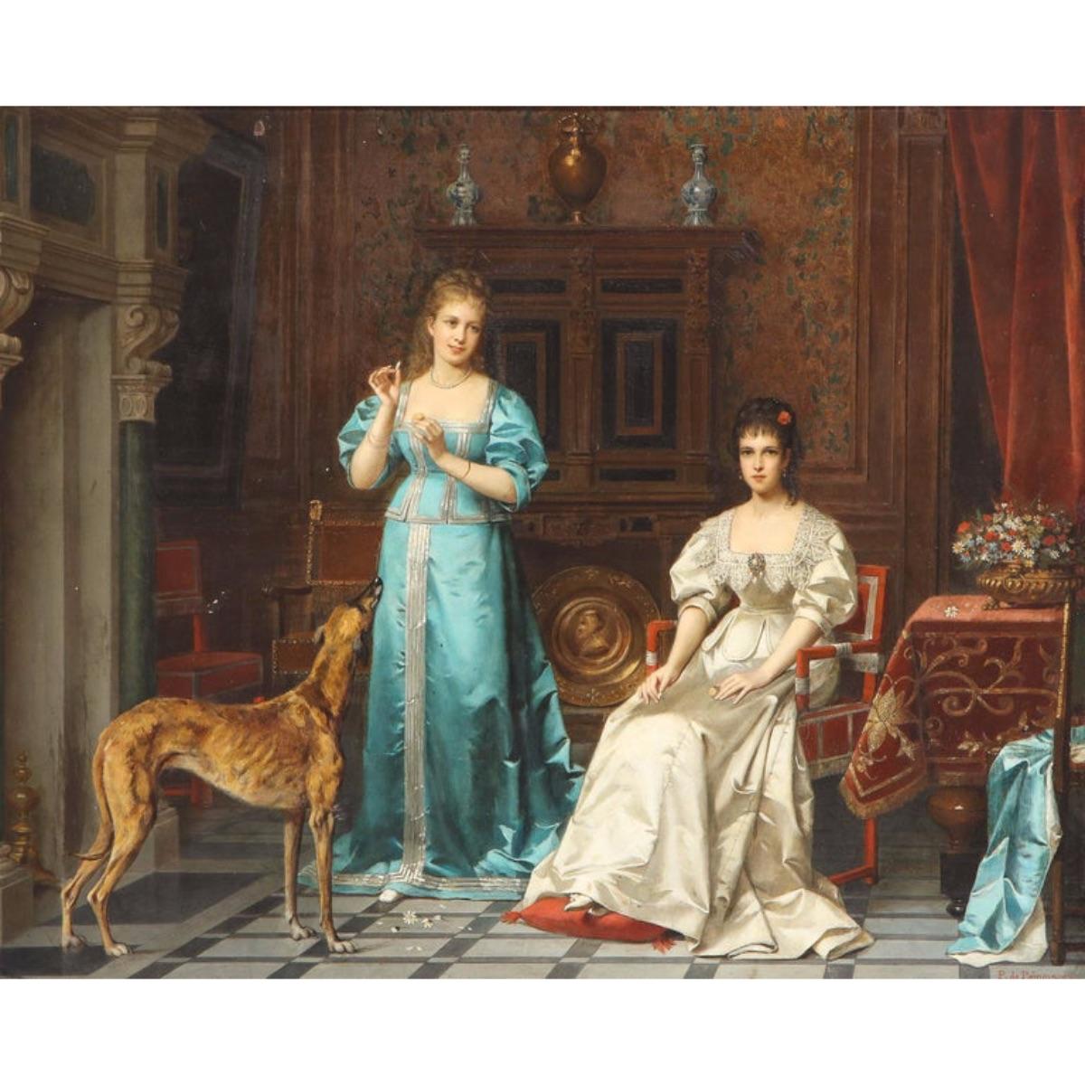 Pierre Paul Emmanuel de Pommayrac, a French Oil Painting 1