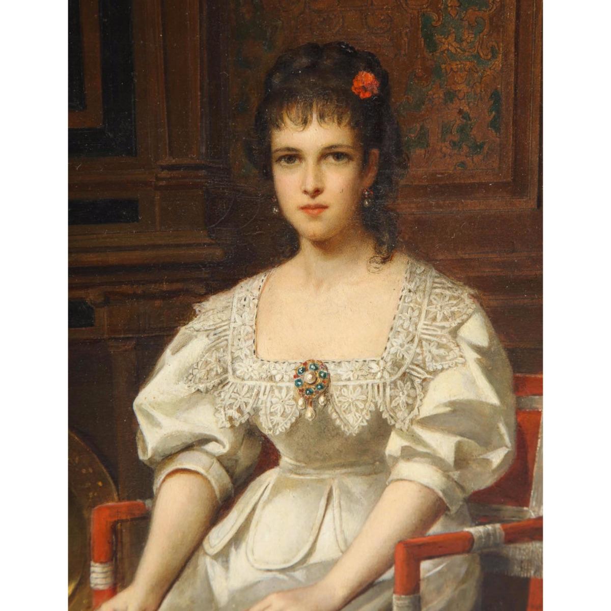 Pierre Paul Emmanuel de Pommayrac, a French Oil Painting 11