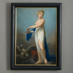 A Pair of Pastels -Hebe and Ganymede