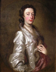 18th century oil portrait of Margaret Peg Woffington by Jeremiah Davison