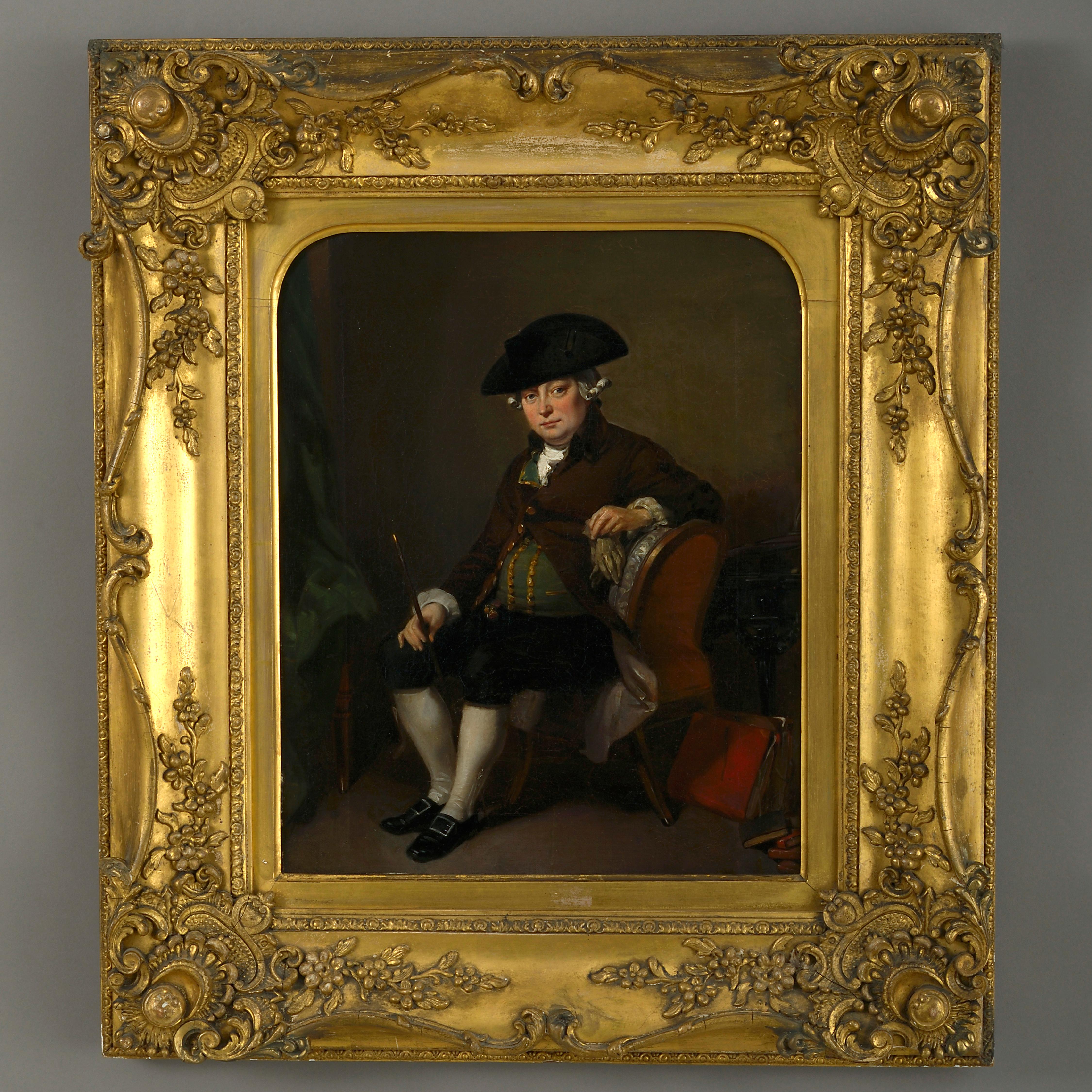 Seguace di Samuel de Wilde, 1841 ca.
Ritratto di un attore in un personaggio.

Olio su tela; custodito in una cornice dorata d'epoca.

Le dimensioni si riferiscono alle dimensioni della cornice.

Provenienza: Collezione privata, Inghilterra

Samuel