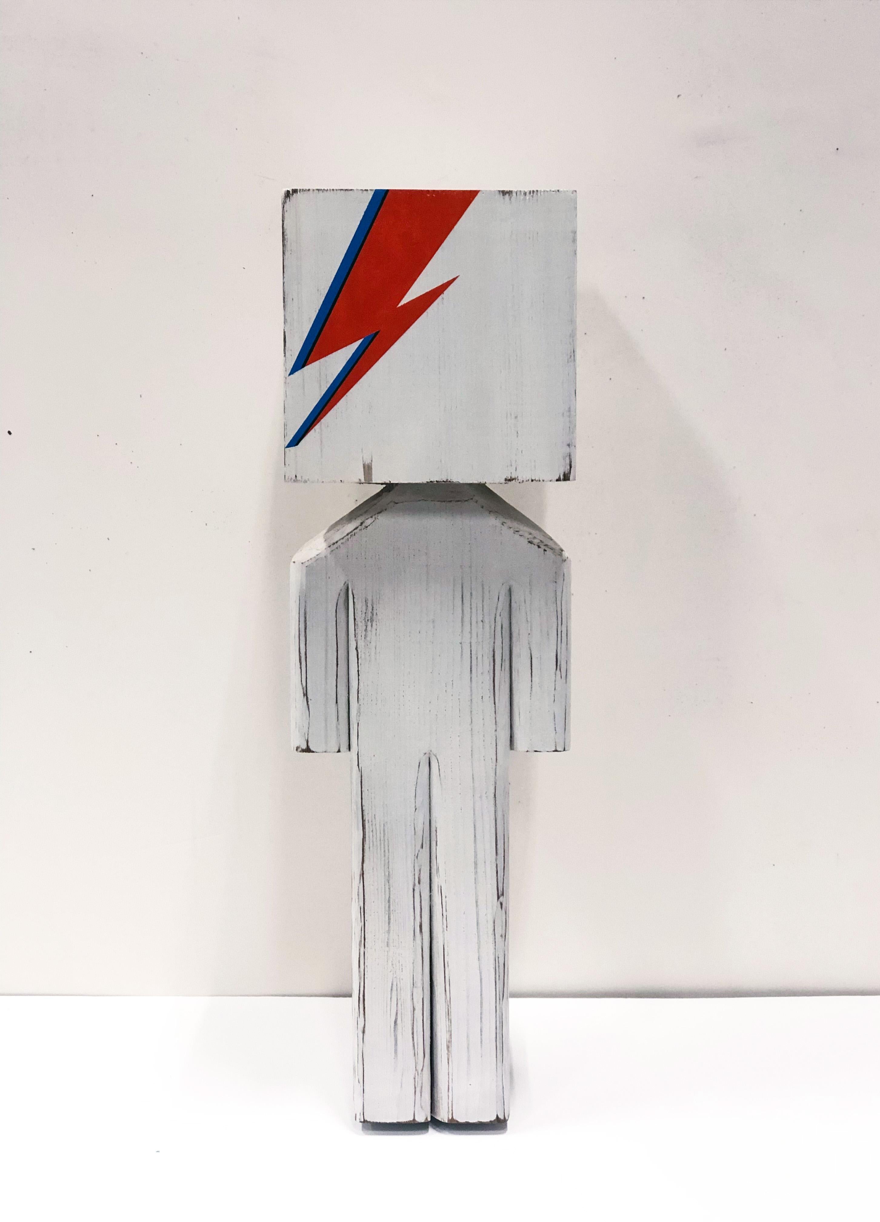 BLOCKHEAD Figurative Sculpture - Ziggy