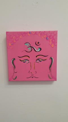 Pink Buddha- Acrylic special 3D technique 