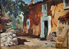 Roch Minue Ibiza landscape original oil board