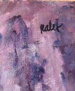Joan Palet Woman playing the lute oil on canvas paintin