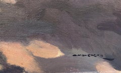 Goyesque scene original oil on canvas painting c.1972