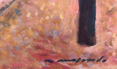 Autumn in Prague original oil on canvas painting urban landscape