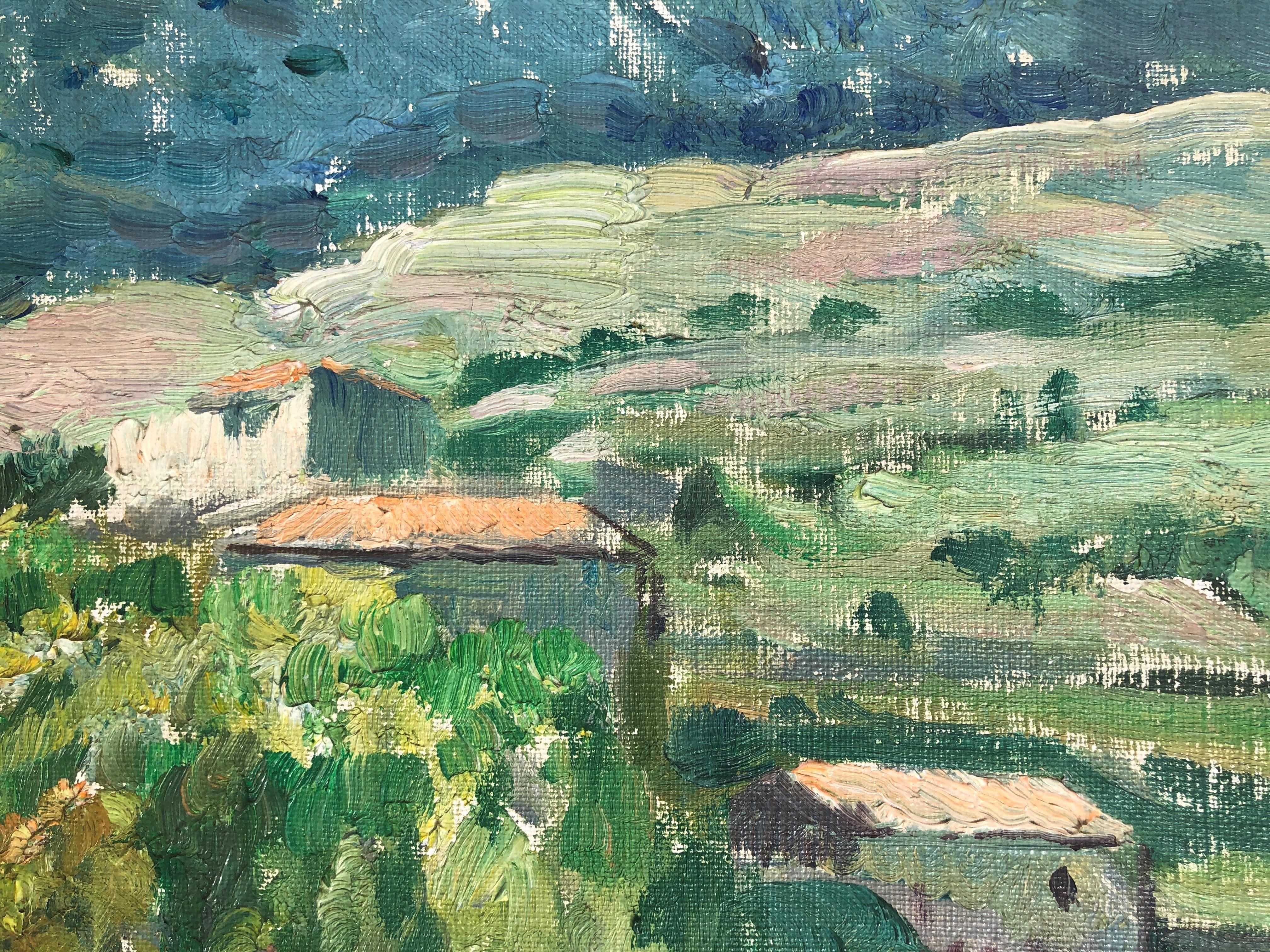 Albert Rafols Cullerés (Barcelona 1892-1986) - Landscape of Sant viçens de Montalt - Oil on canvas

Measures 50x65 cm.

Frameless.

Catalan painter formed the Llotja with Lluis Labarta and Arcadi Más and fontdevila and pensioner in Madrid.

He