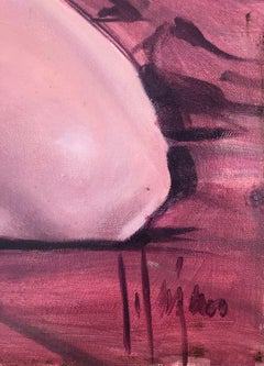 Frauenfigur, Original, Öl auf Leinwand, Aktgemälde