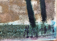 Peinture à l'huile sur toile originale d'un paysage urbain mural de Jérusalem